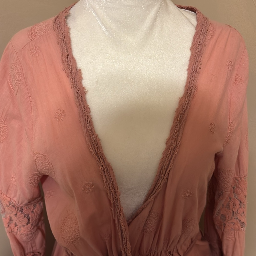 Free People Pink Long Sleeve Dress - Picture 5 of 7